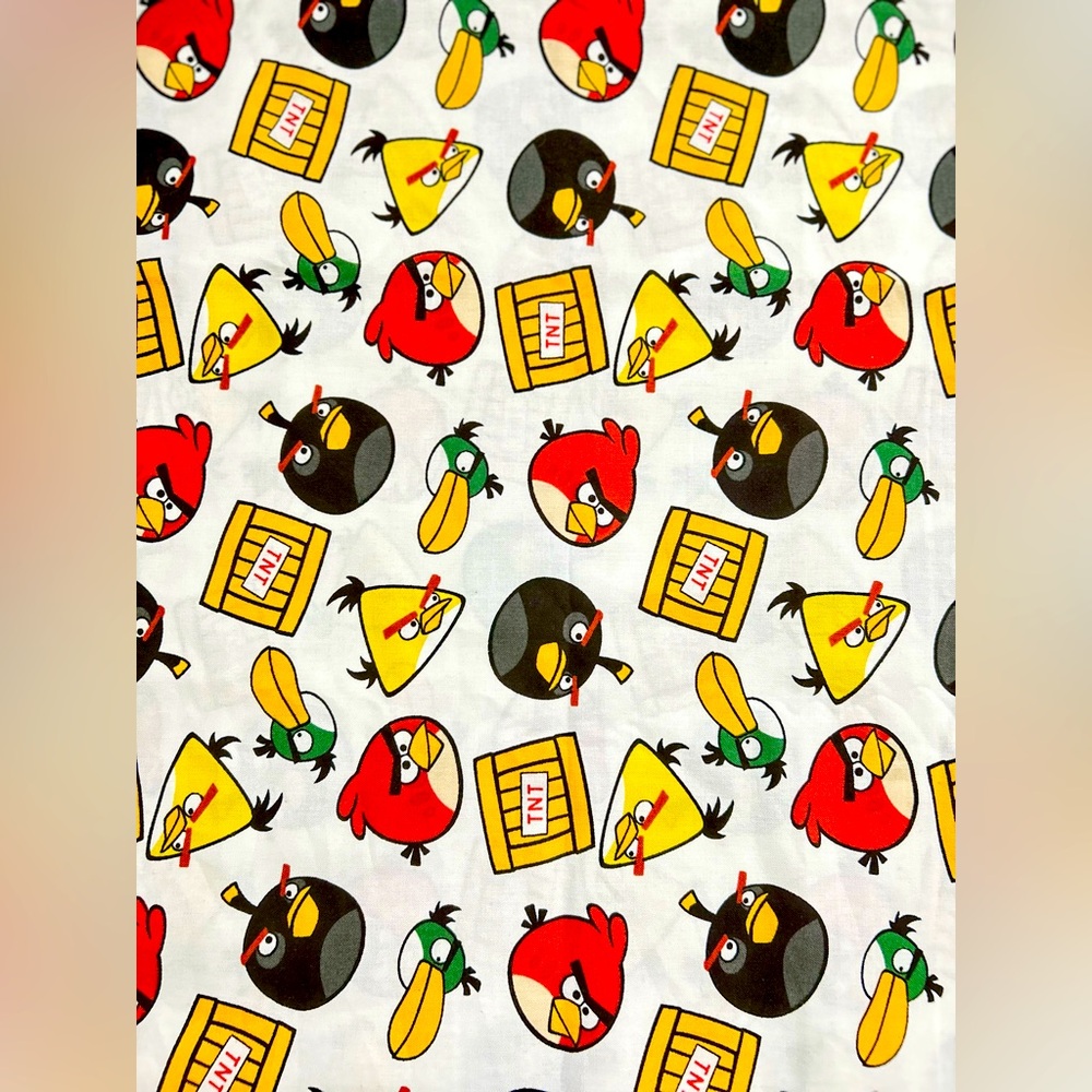 Angry Birds TNT Cotton Fabric NWOT – 44.5” x 28.5” Retired Print - Picture 5 of 6